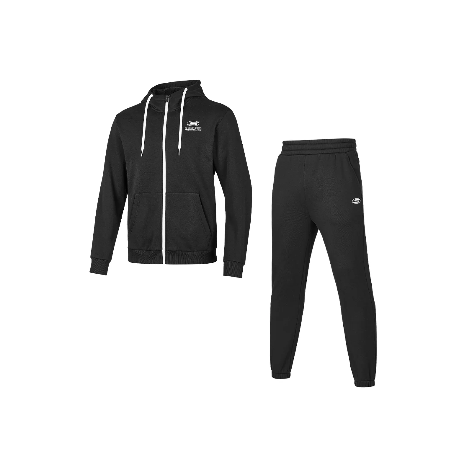 Skechers Повседневная Спортивная Одежда Мужская Углеродно-Черный