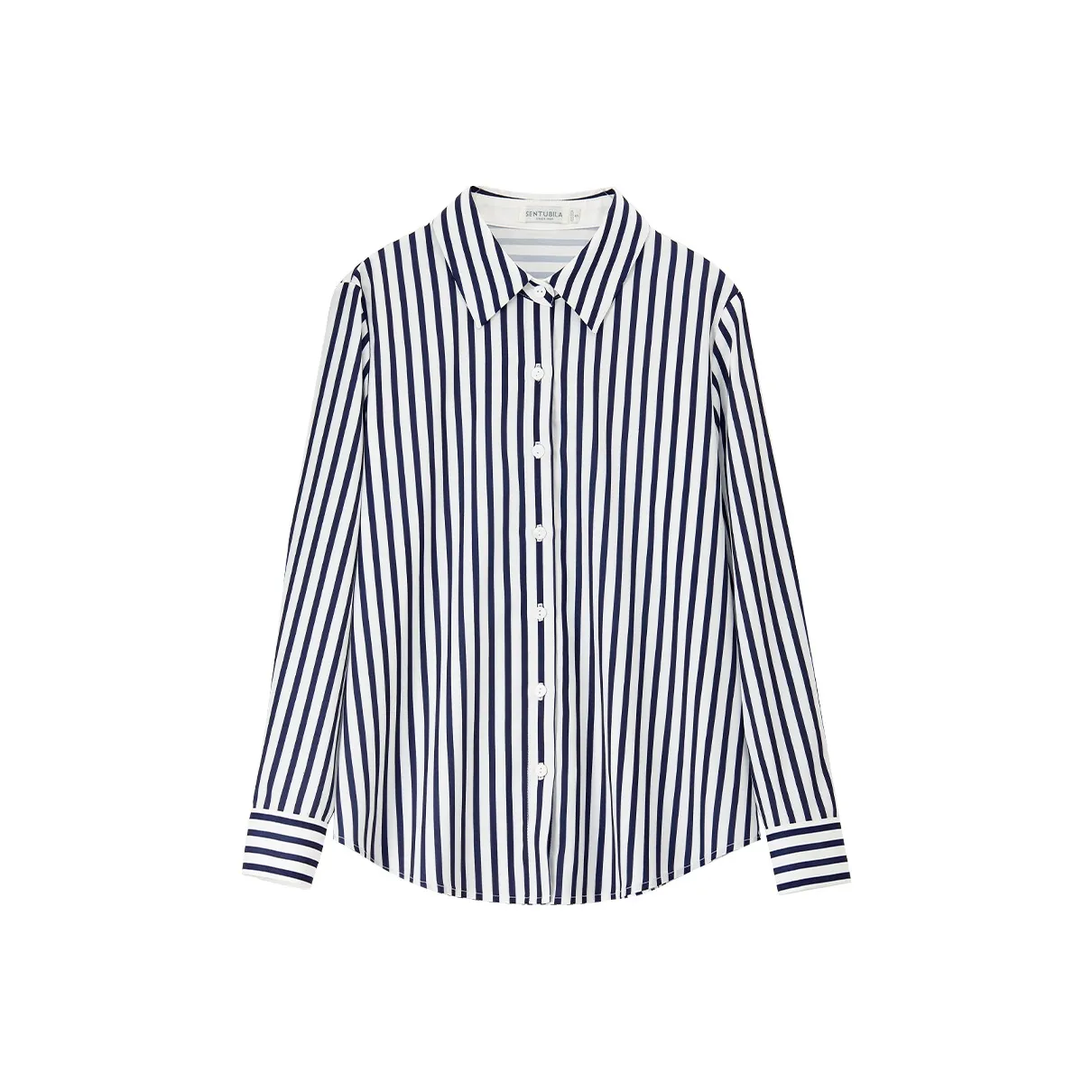 SENTUBILA Рубашка Женская Синие Полосы и Белый