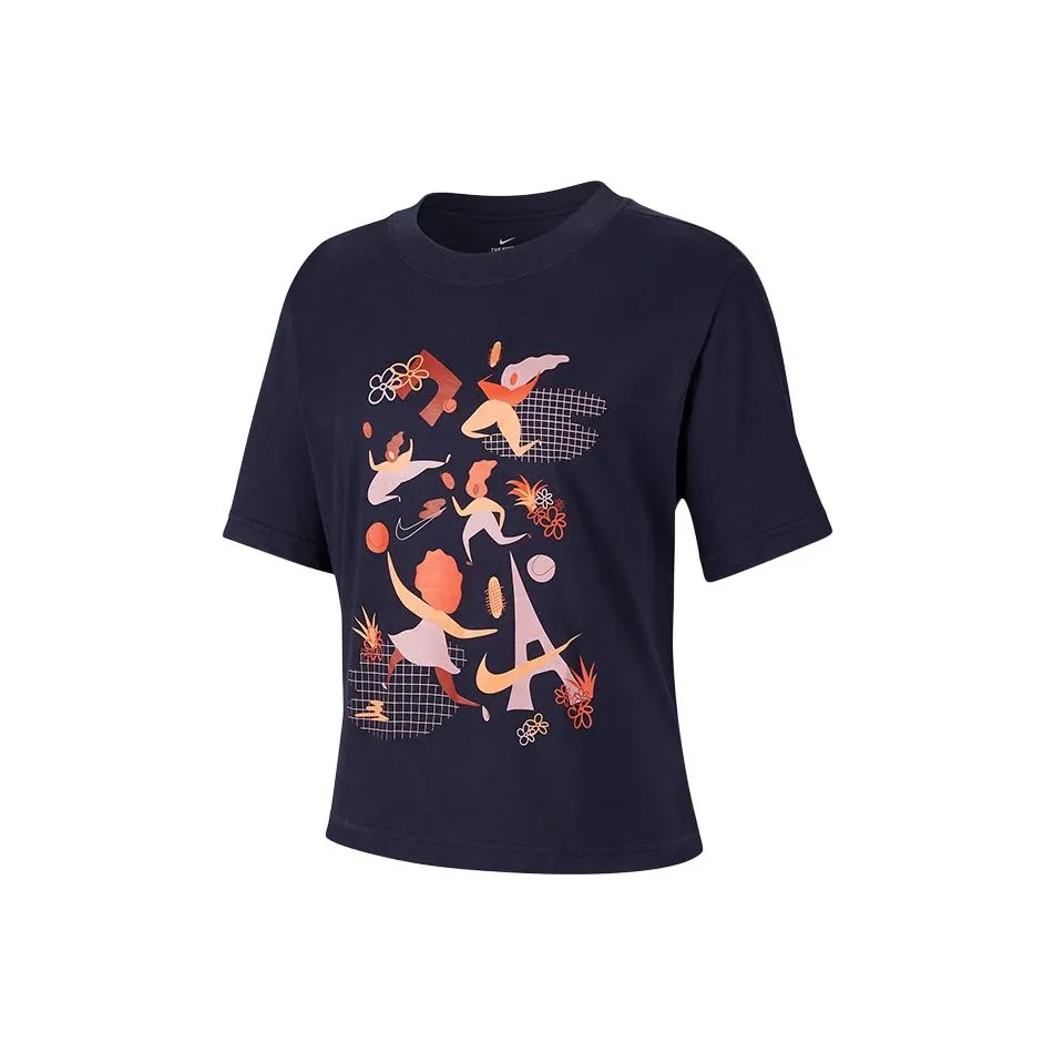 Nike Regular T Shirt Women's Navy Blue