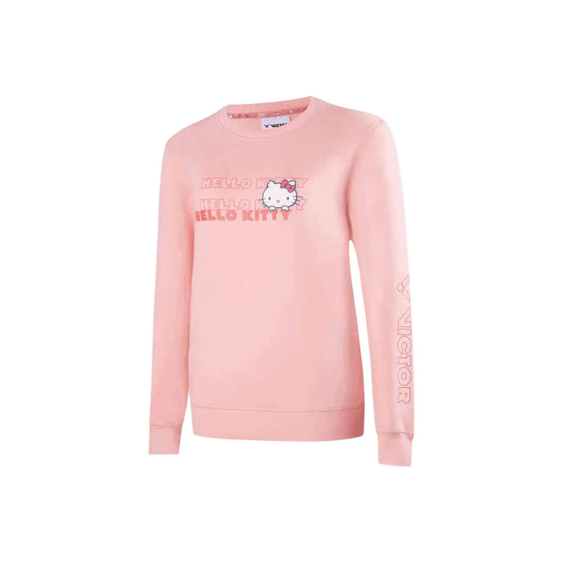 VICTOR x Sanrio/ HELLO KITTY Sweatshirt Women's Light Pink