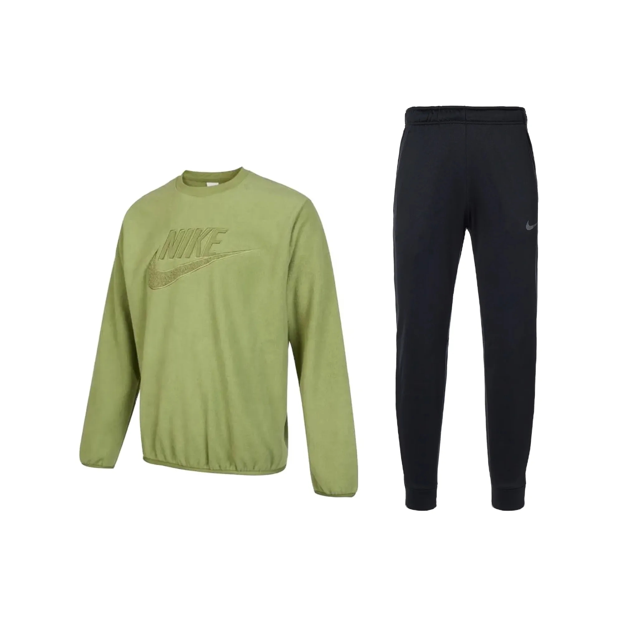 Nike Sweatshirt Sets Men's Green/Black