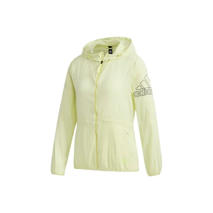 Adidas Яркий неон желтый женские куртки