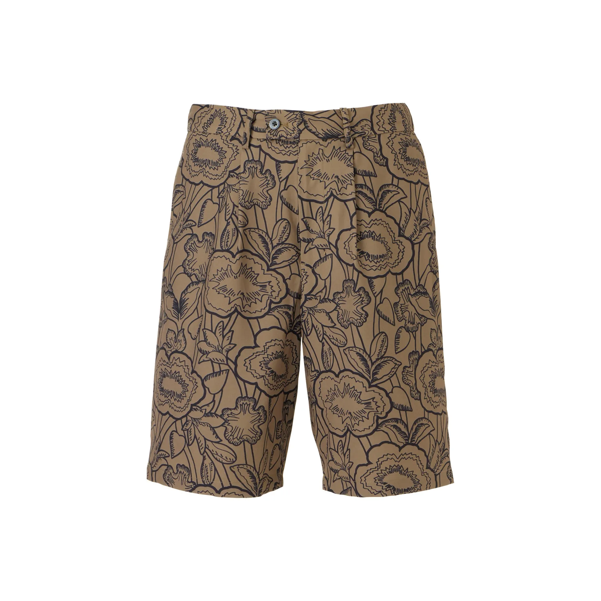 Onitsuka Tiger Printed Повседневные шорты Мужские Светло-коричневые
