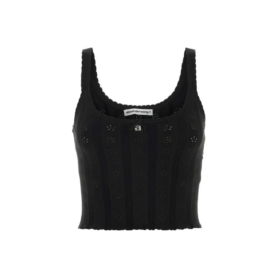 Alexander Wang Топ на бретелях Женский Черный