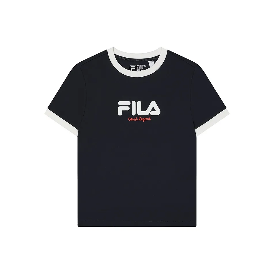 FILA ORIGINALE Set in Sleeve T Shirt Women's Legend Blue