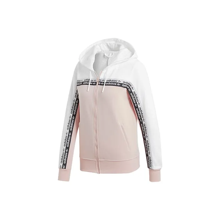 Adidas Originals Куртка Женская Белая Розовая