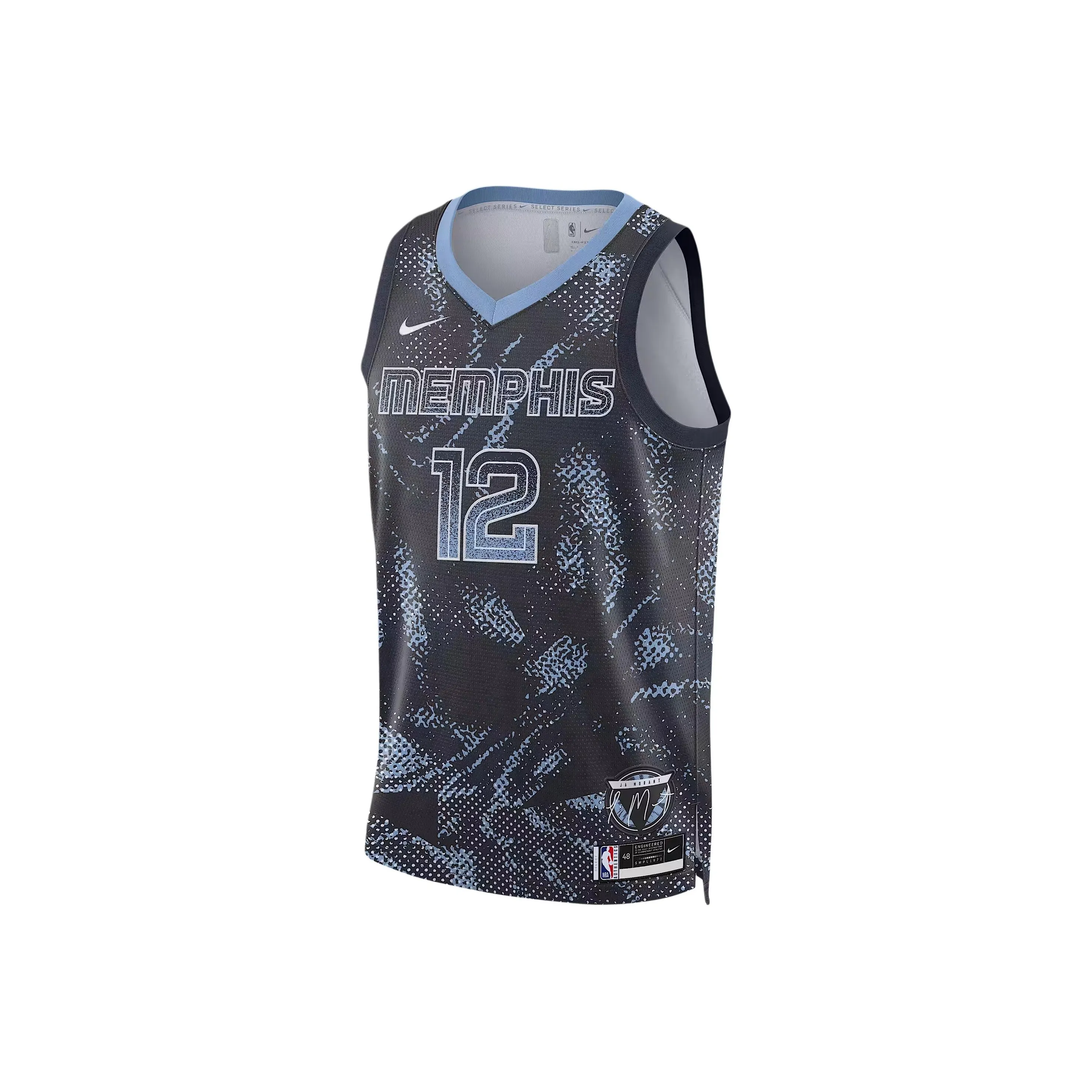 Nike Dri Fit Баскетбольная Джерси Мужская Коллегиальный Морской Синий Белый