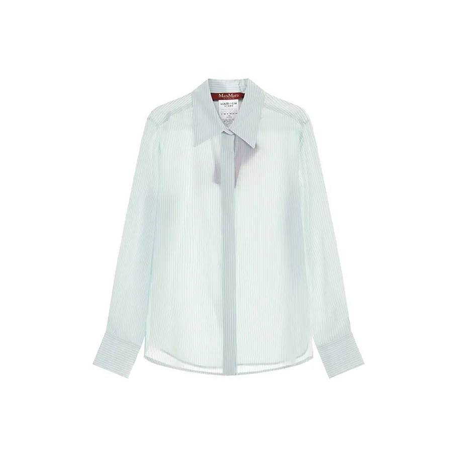 MaxMara Studio Рубашка Женская Аква-Синий