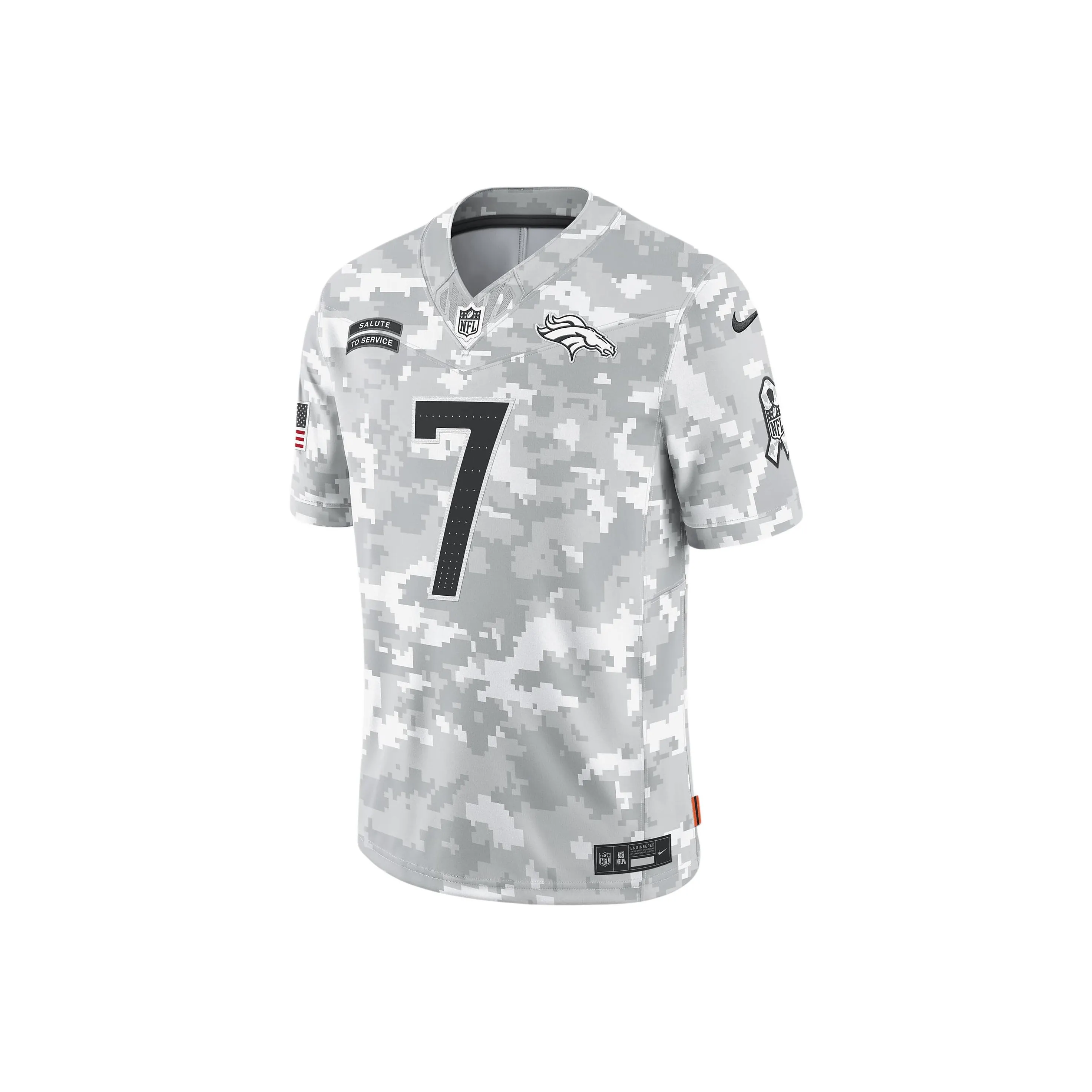 Nike John Elway Denver Broncos Salute To Service Men's Nike Dri FIT Nfl Limited Jersey