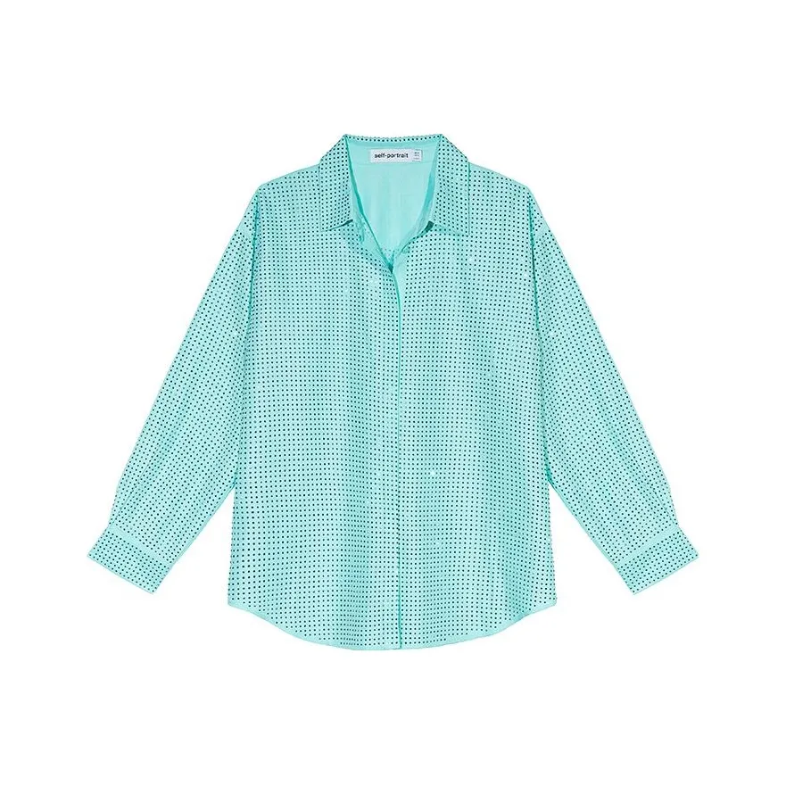 Self portrait Shirt Women's Mint Green