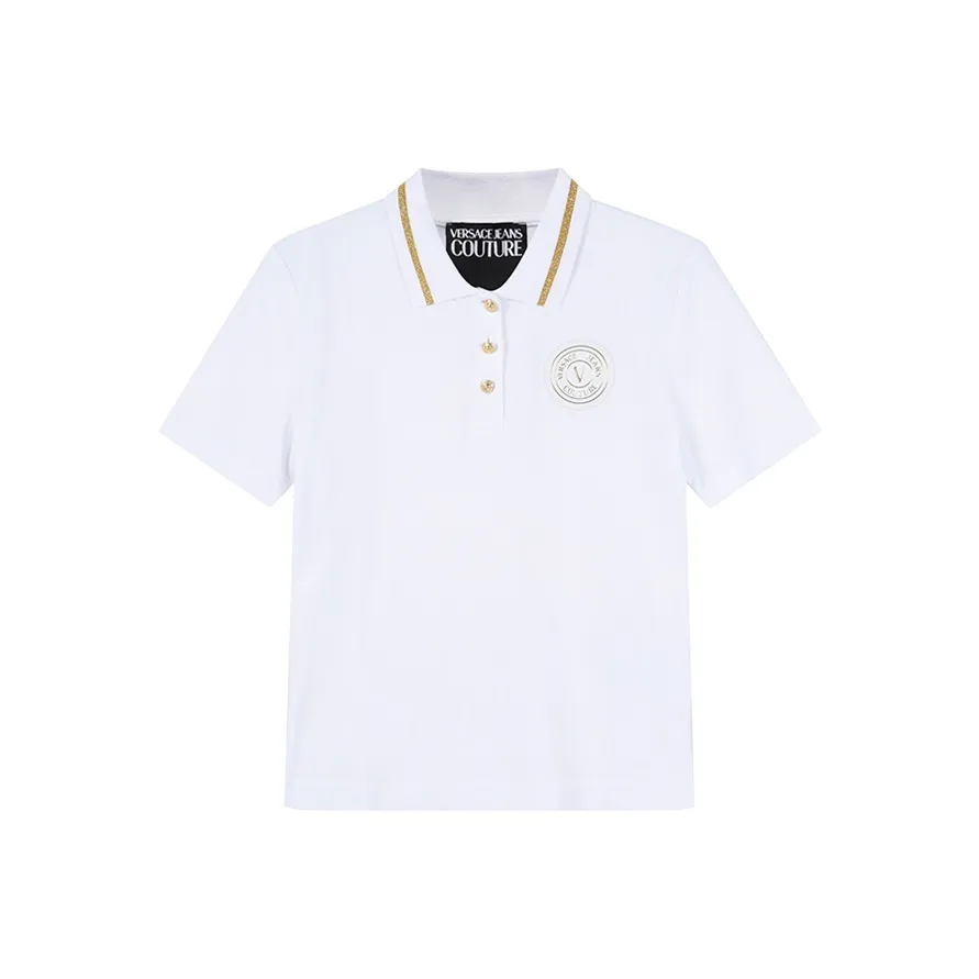 VERSACE JEANS COUTURE V Emblem Polo Shirt