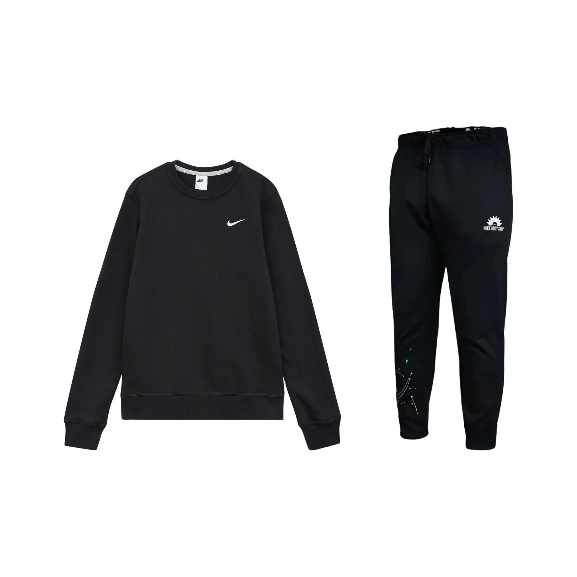 nike Свитшот Комплект Мужской Черный