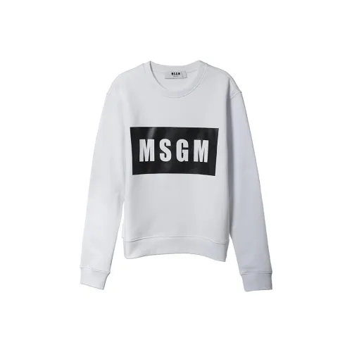 MSGM Белый Женские Свитшоты