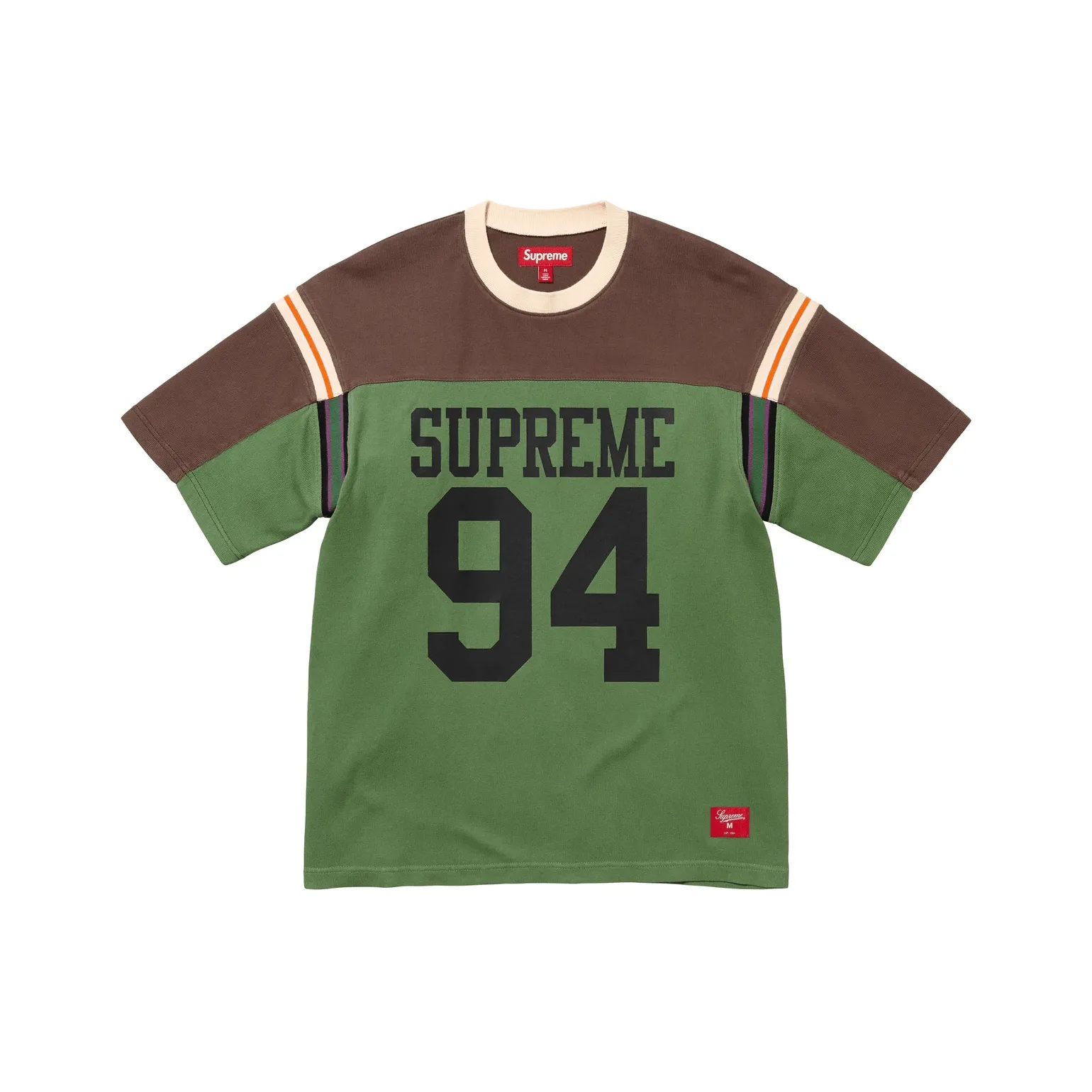 Supreme SS25 WEEK8 Разделенный S S Футбол Топ Футбол Джерси Унисекс