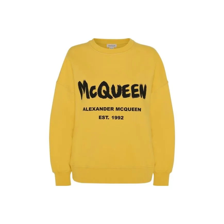 Alexander McQueen SS22 Свитшот Женский Желтый
