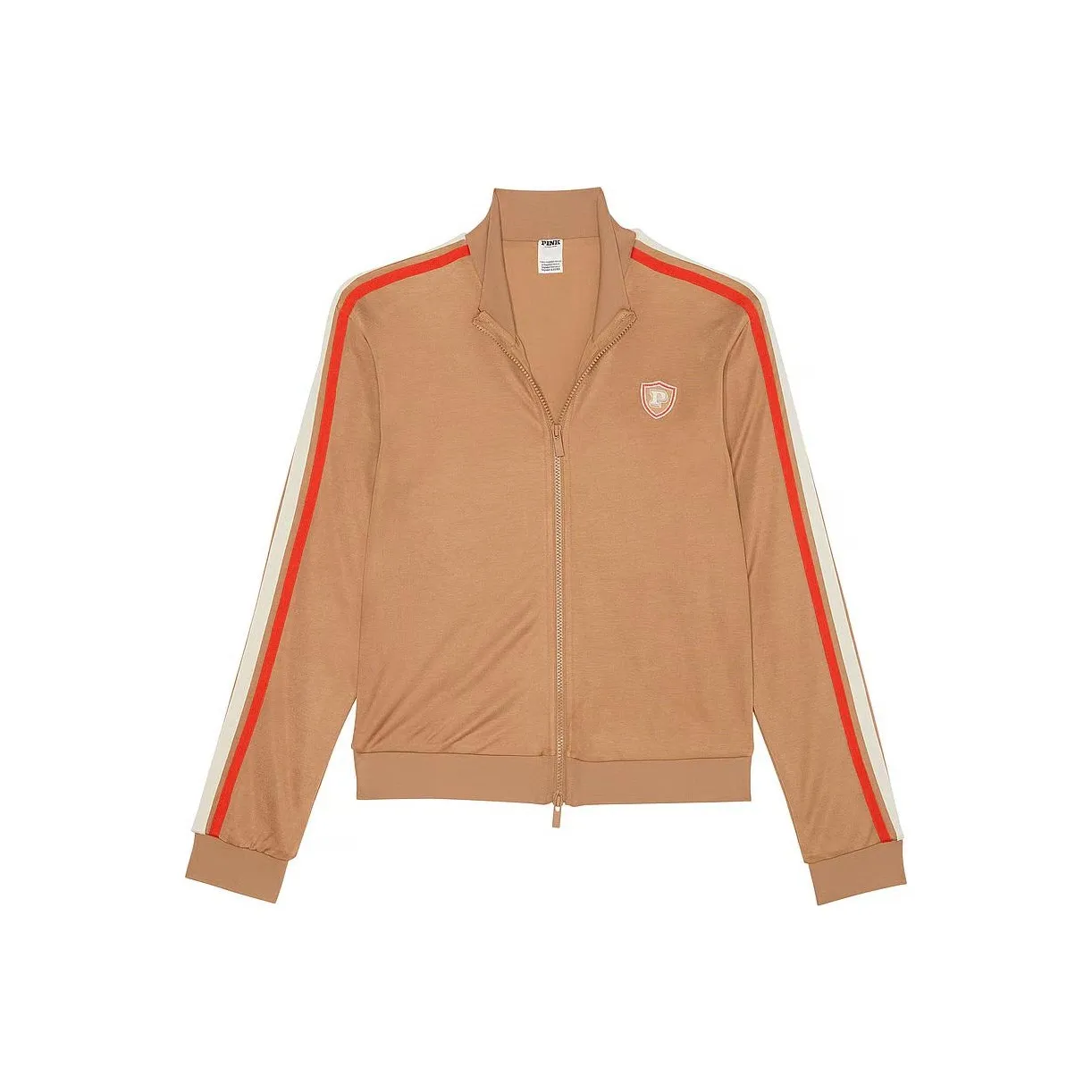 Victoria's Secret Розовый Дорожка Звезда Full Zip Куртка Цвет ириски Куртки Пальто Женские Цвет ириски