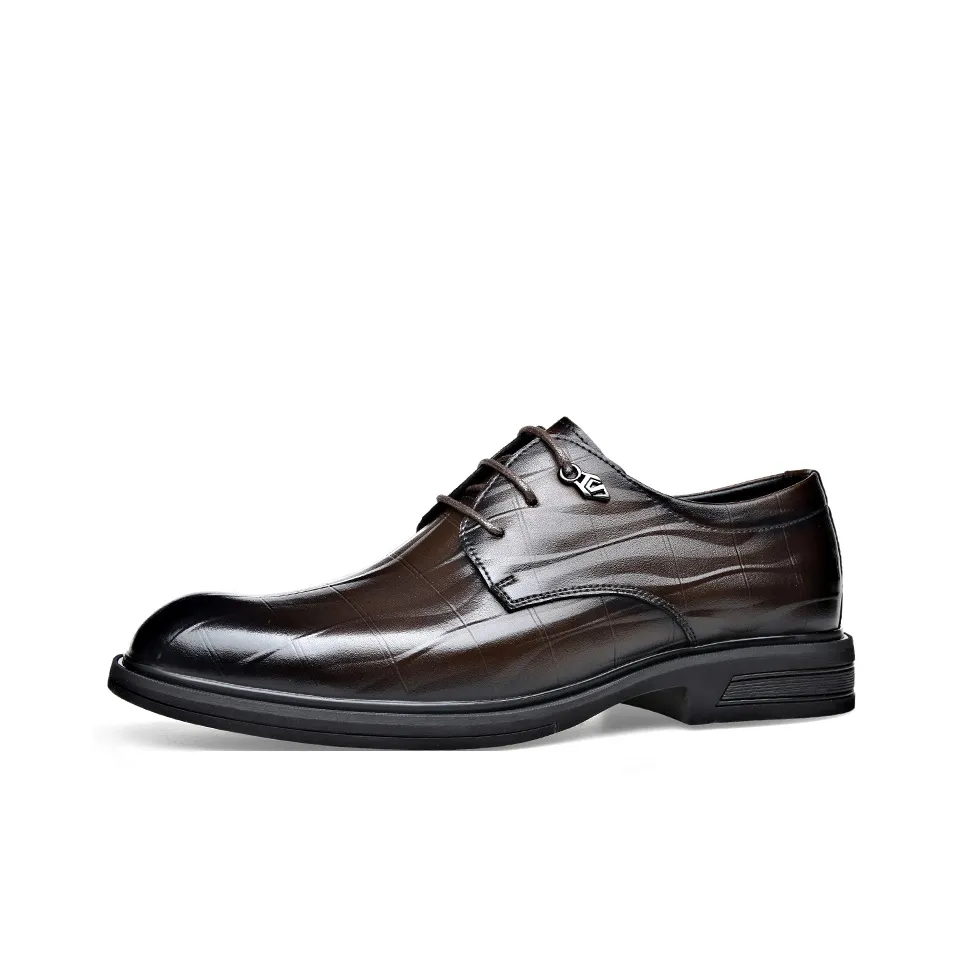Romon Dress Shoes Men's Low Top Black