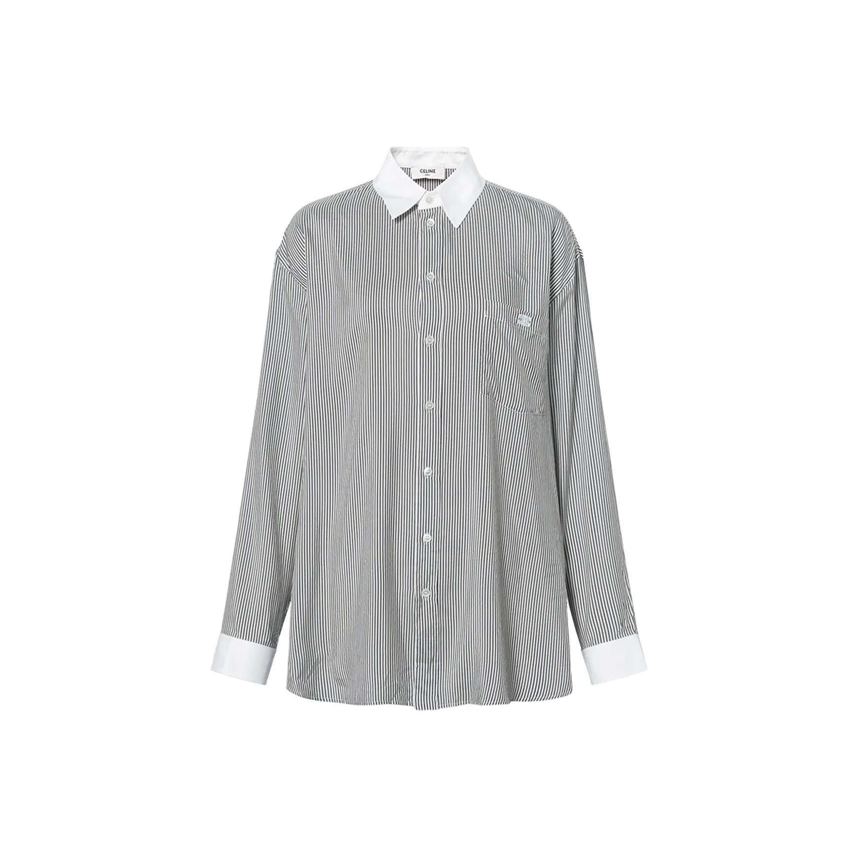CELINE Shirt Women's Black White