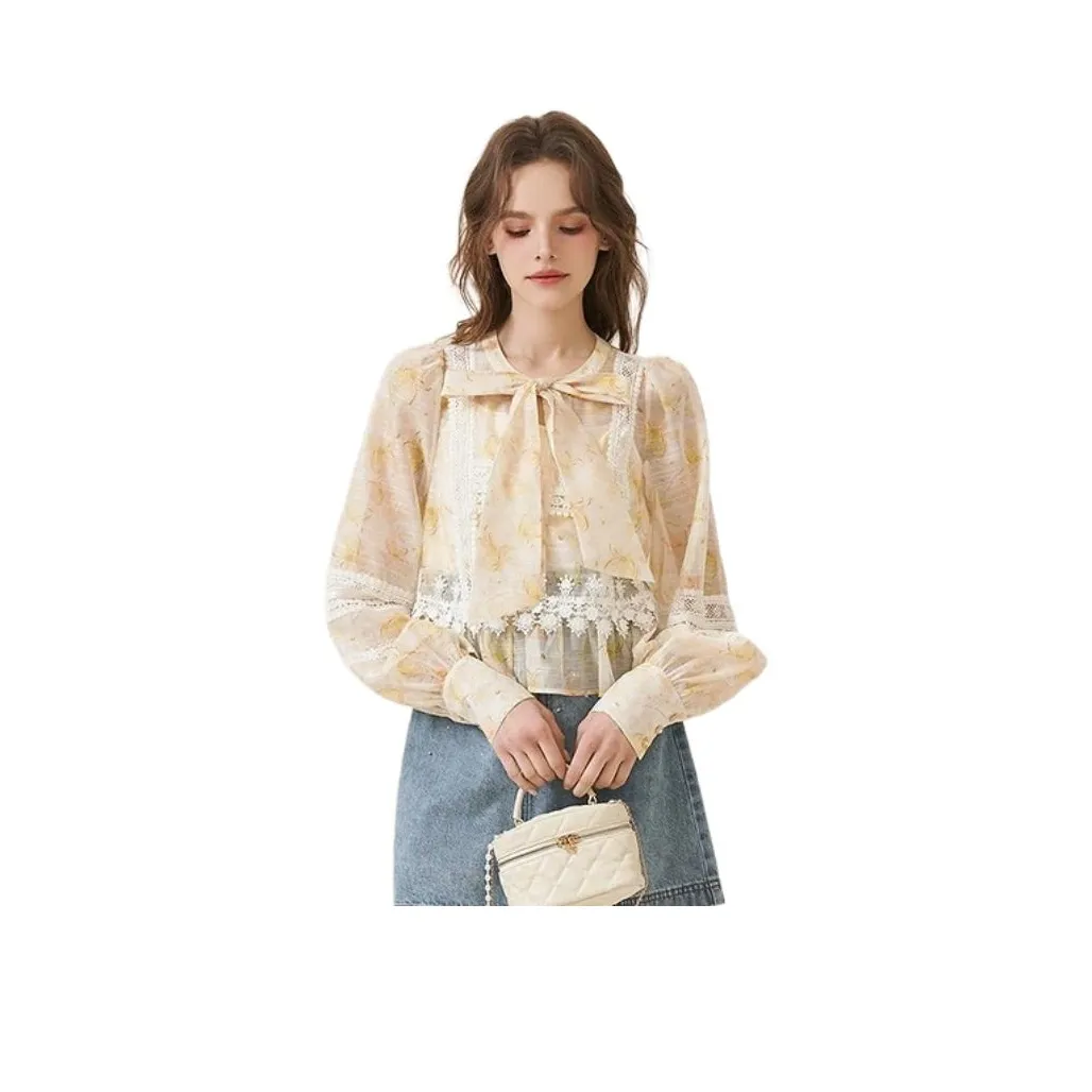 JORYAweekend Рубашка Женская Пастельный Розовый Желтый