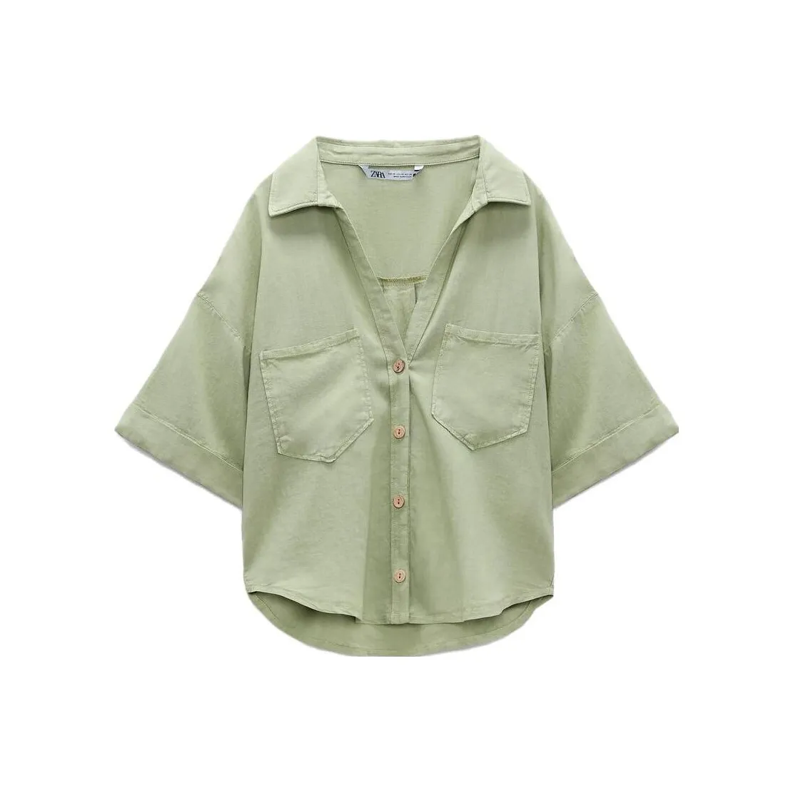 ZARA Shirts Women's Light Khaki
