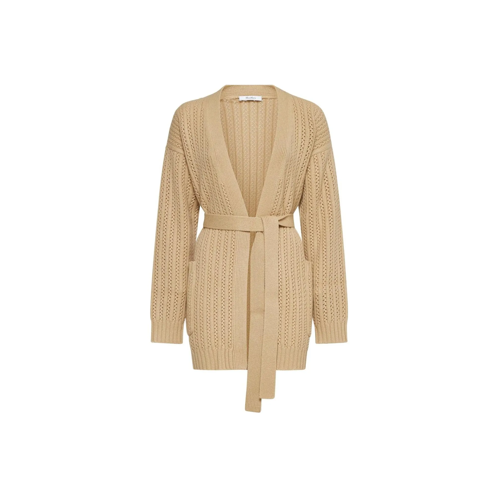 Max Mara Balzac Belted Long Sleeved Cardigan
