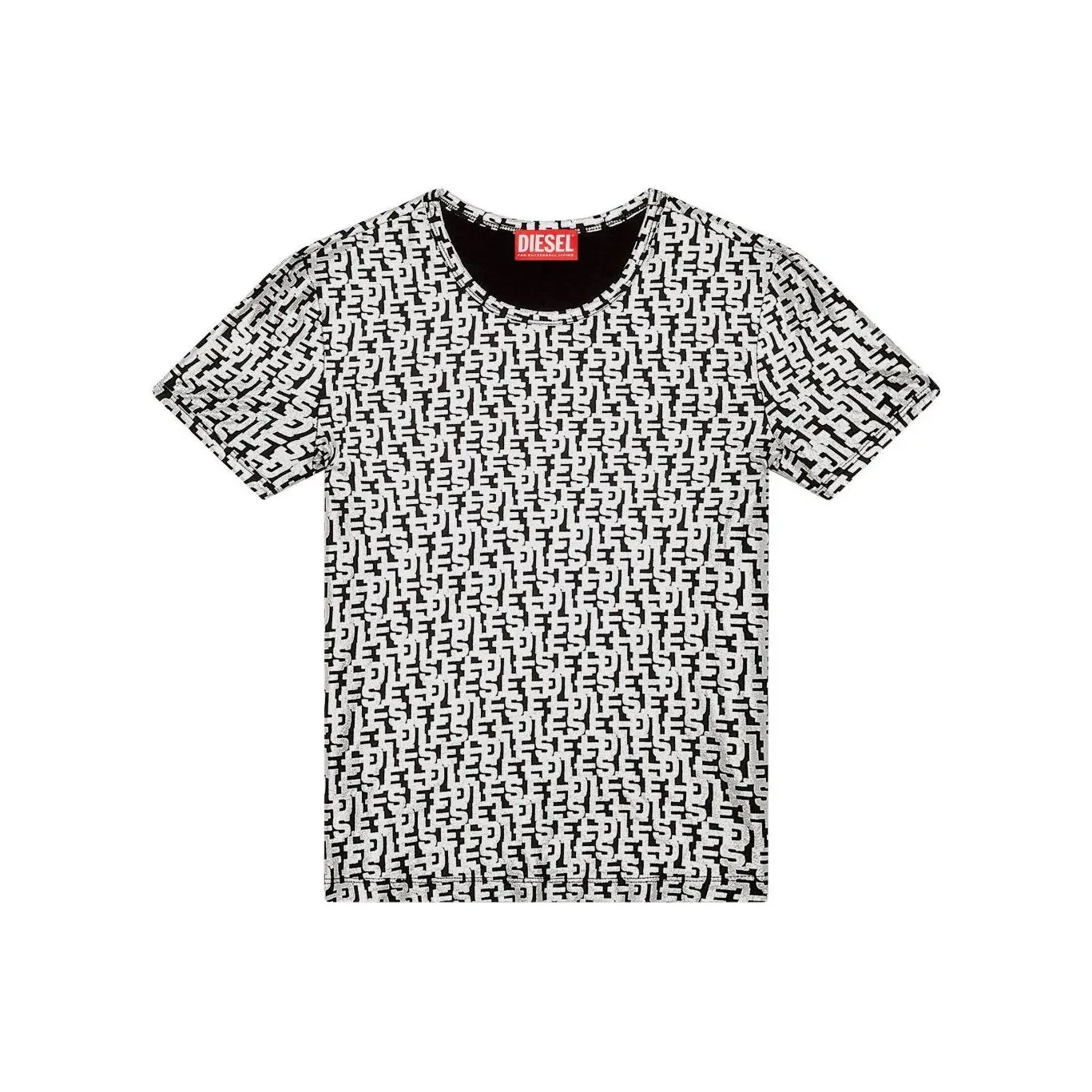 DIESEL Women's Foil Monogram Print T-shirt
