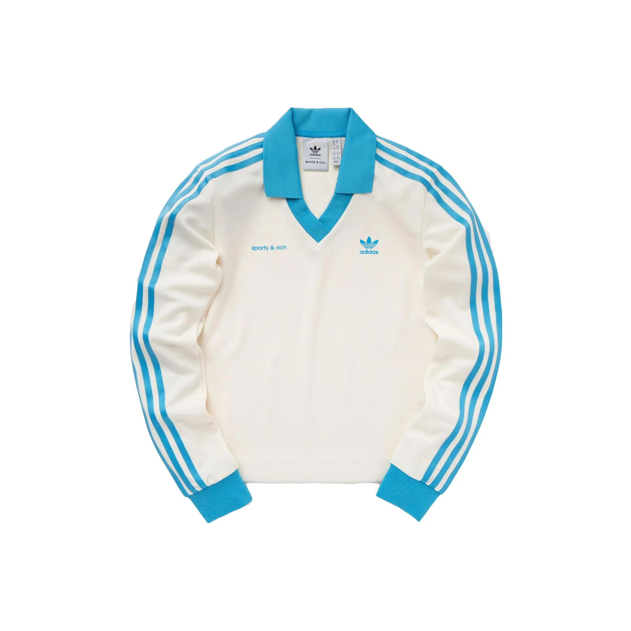 Adidas Originals X Sporty & Rich Soccer Jersey Cream/Baby Blue