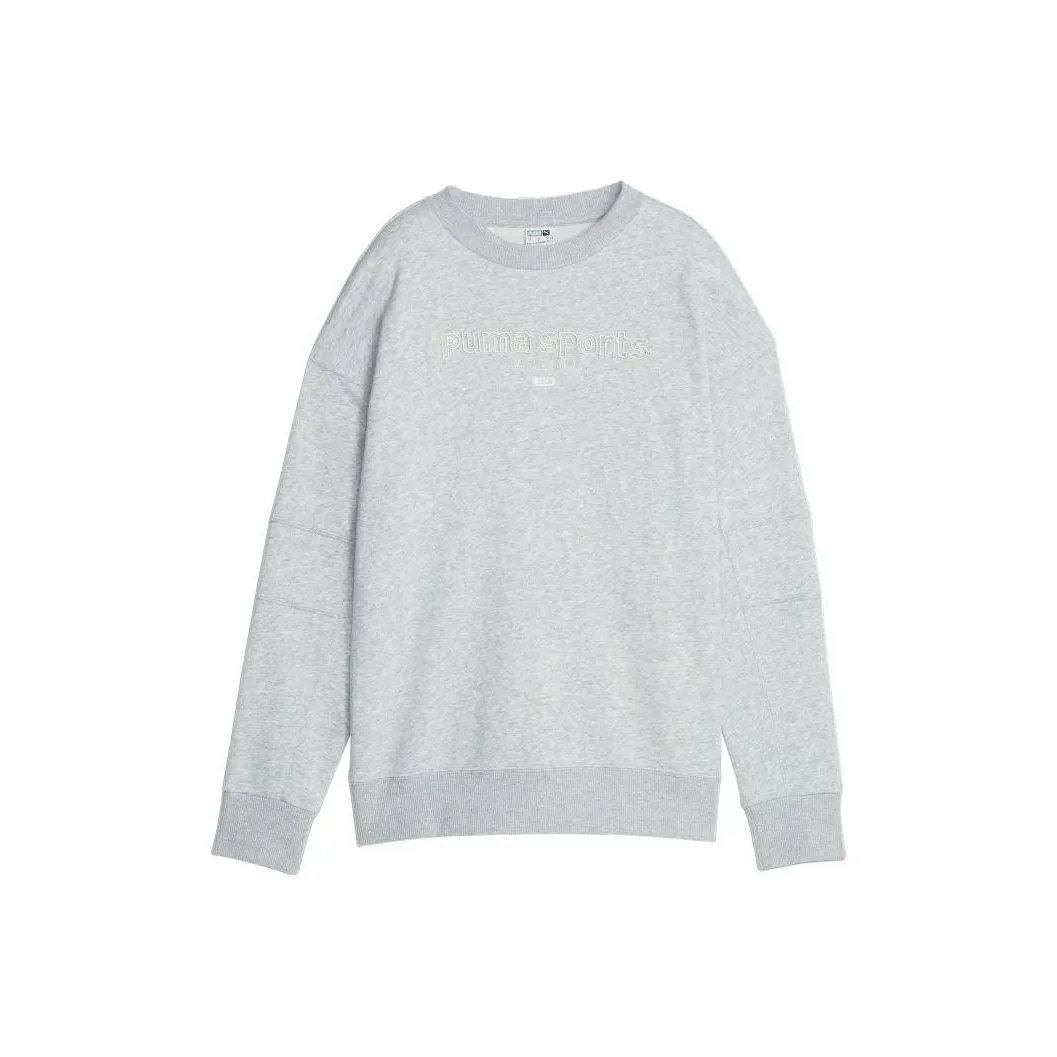 PUMA Светло-меланжевый серый Женские Свитшоты