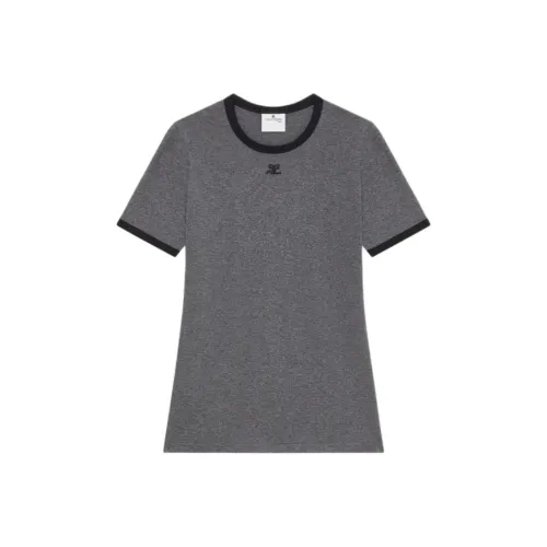 COURREGES Темный Вереск GREY Черный/темно-серый Черный Женские Рубашки T