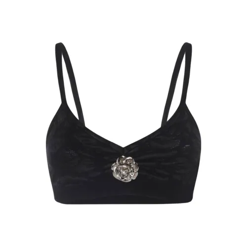 Blumarine Черные Женские Топы без бретелек