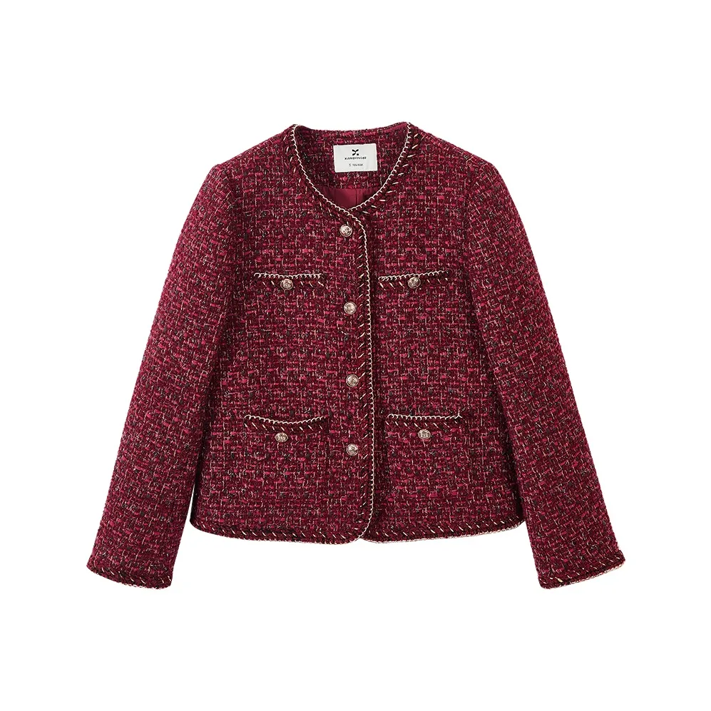 XIANGYING Jackets Women's Red