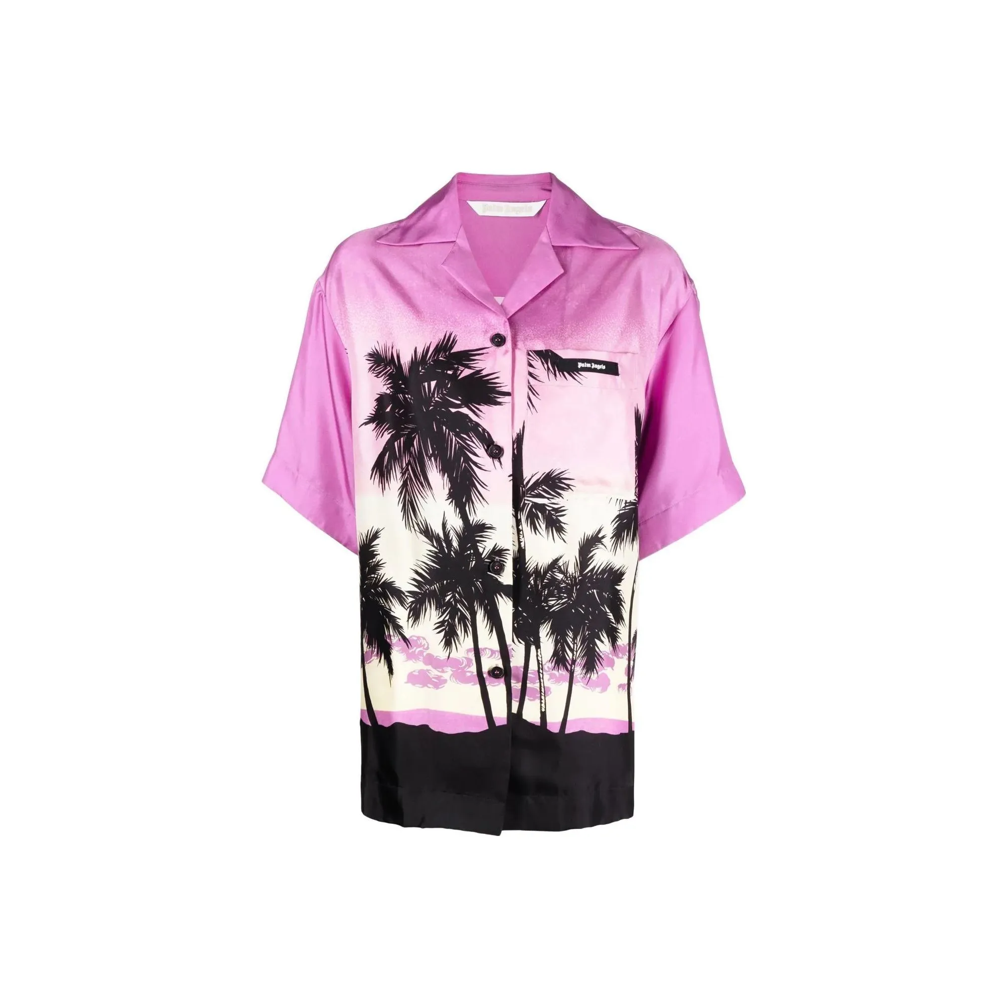 PALM ANGELS Sunset print Bowling Shirt