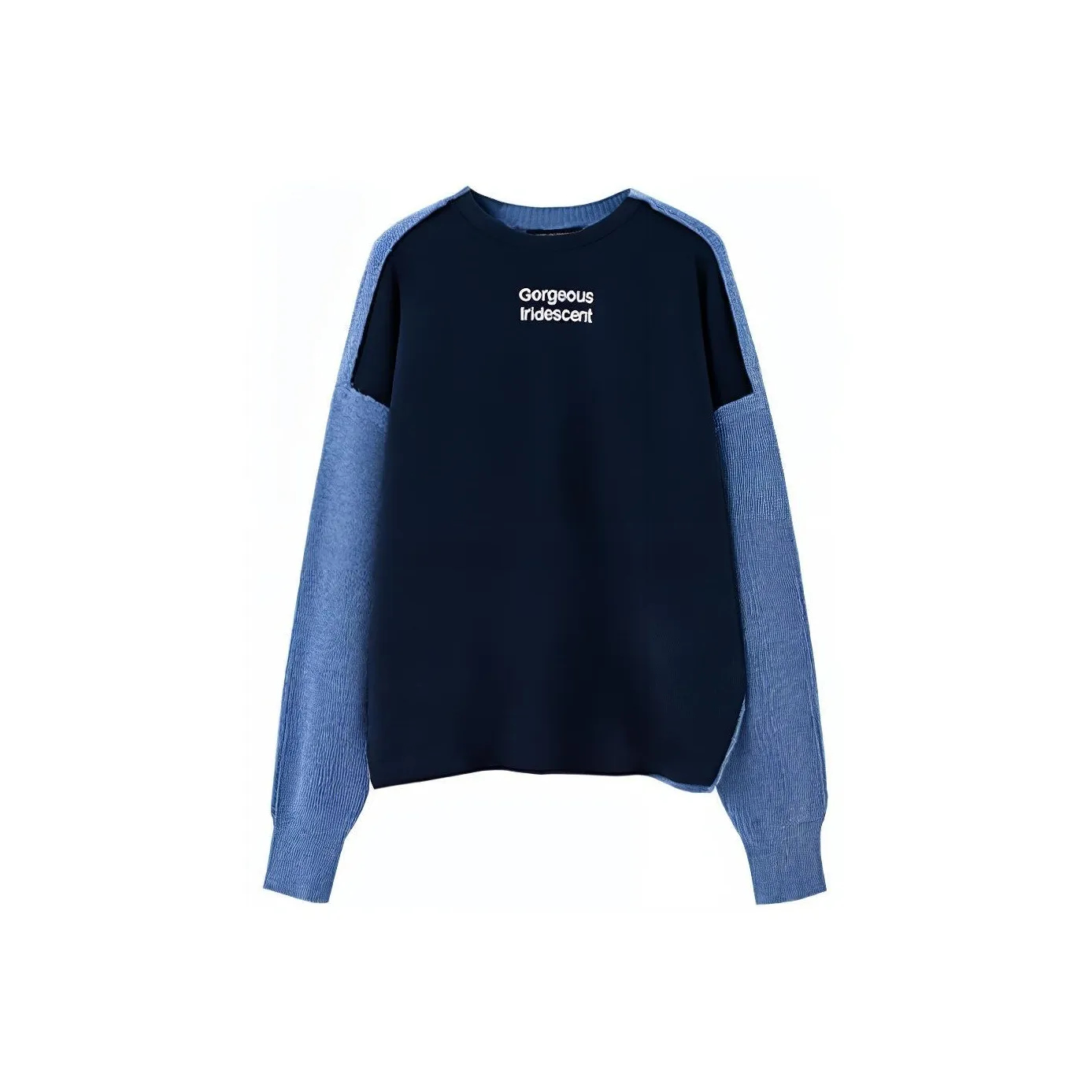 SOON FLOWER Весна Свитшот Женские Серый Синий