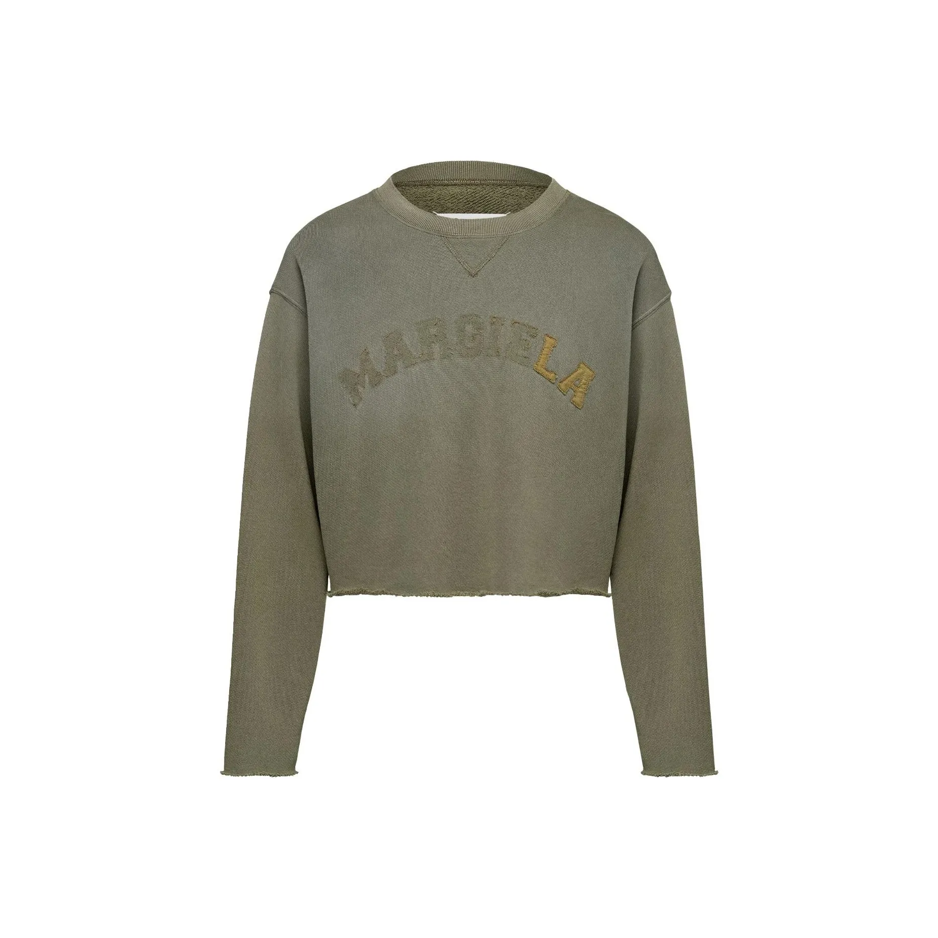 Maison Margiela Logo Patch Cropped Sweatshirt