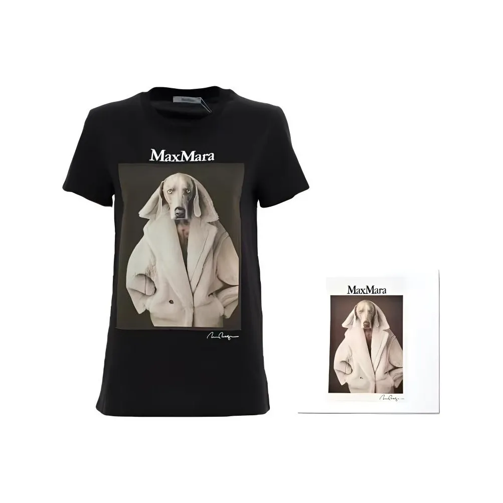 MaxMara Graphic Printed Crewneck T-Shirt