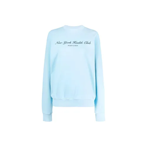SPORTY & RICH Синий Женские Свитшоты