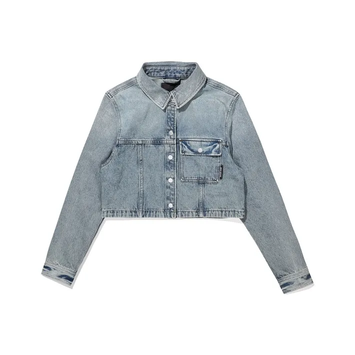 ABLE JEANS Рубашка Женская Светло-желтая Грязно-синяя