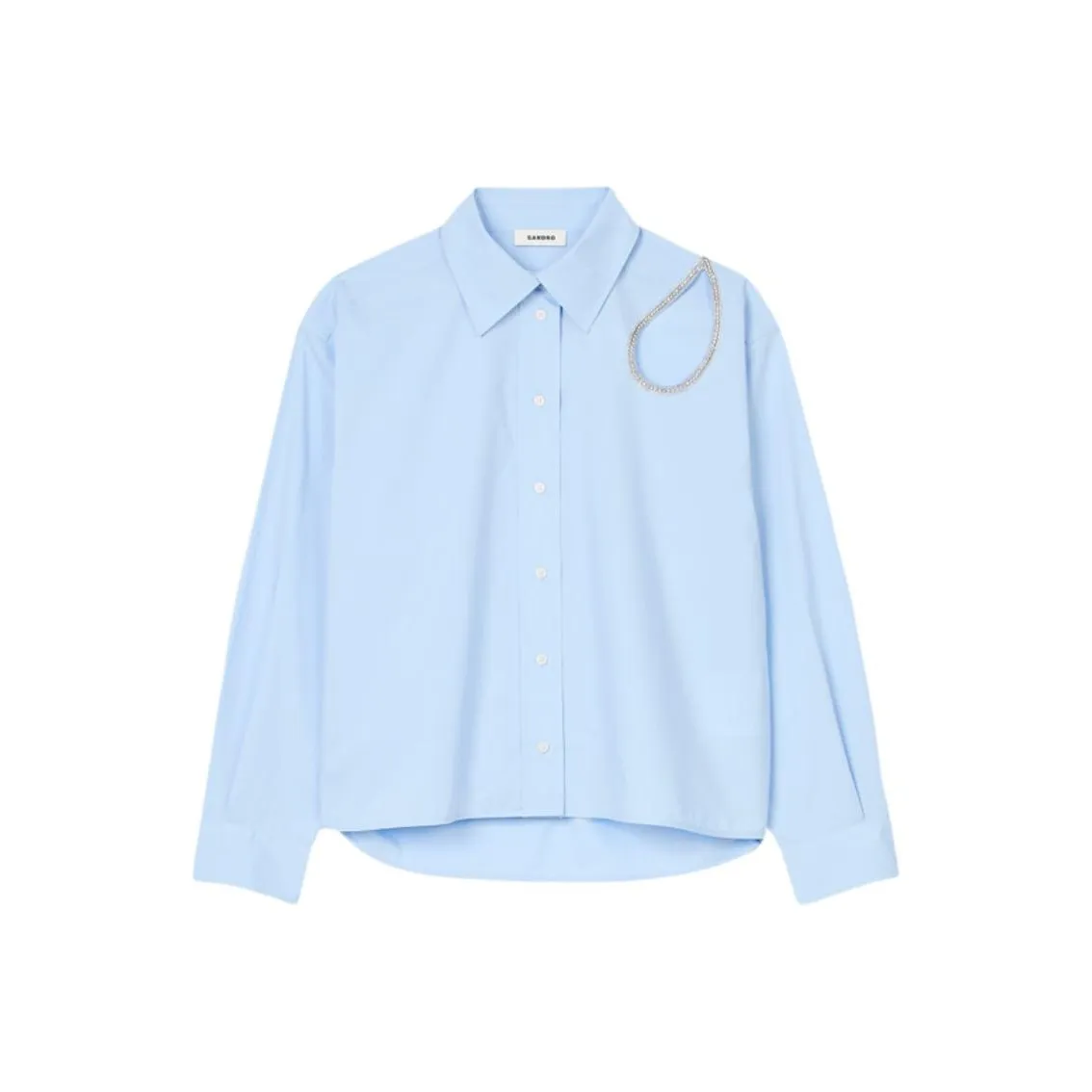 SANDRO Небесно-голубые Женские Рубашки