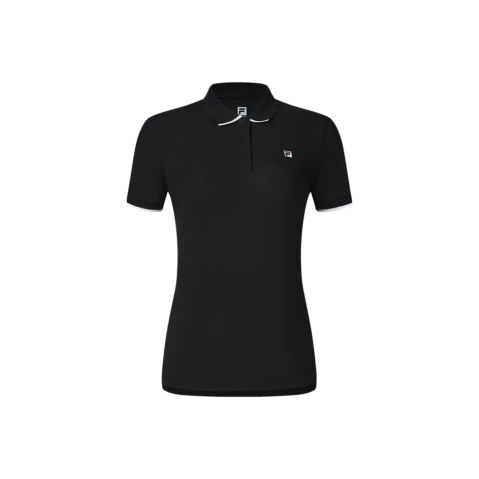 FILA Теннис Поло Женские Темный CURRENT Черный