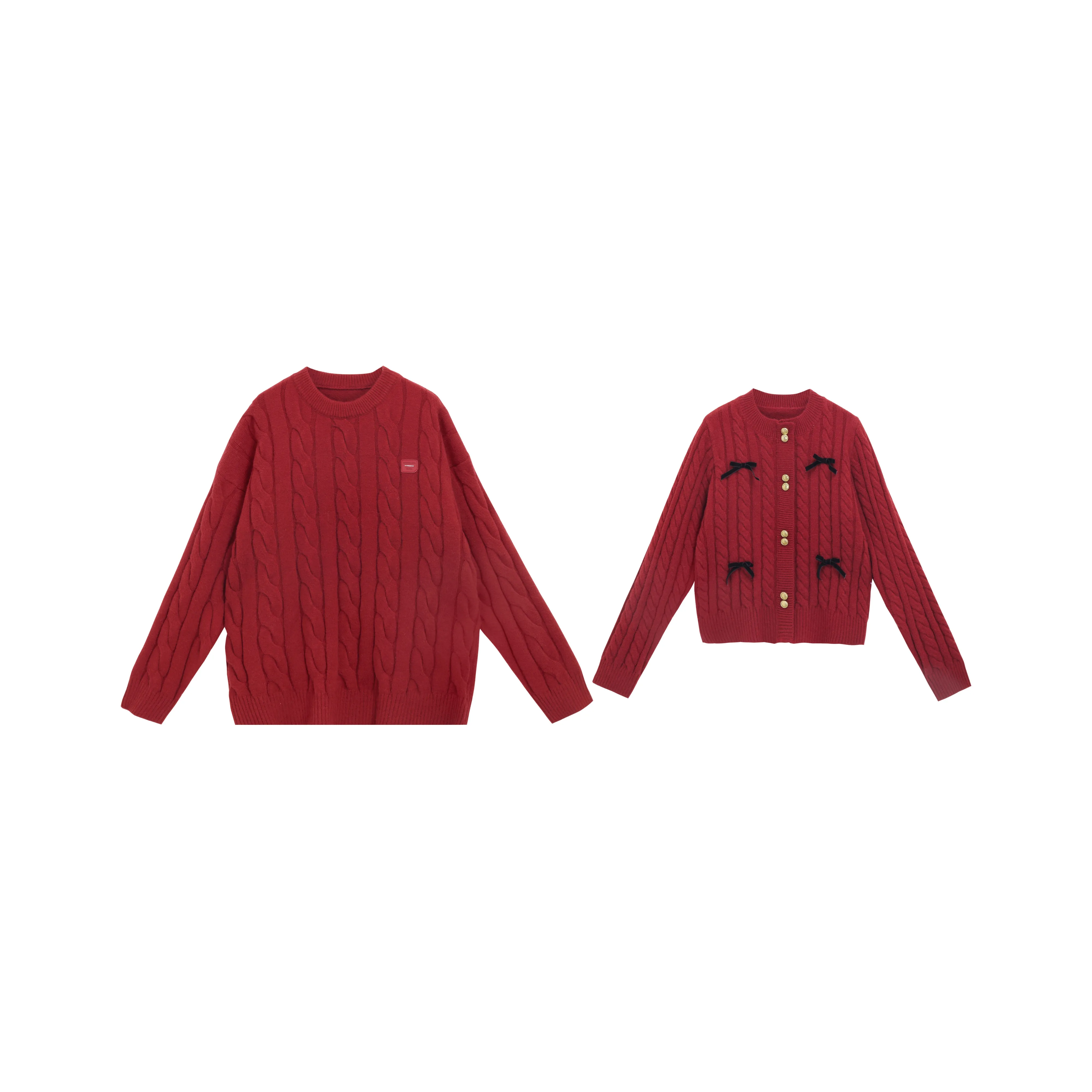 Tryforlove Couple Set Unisex Red