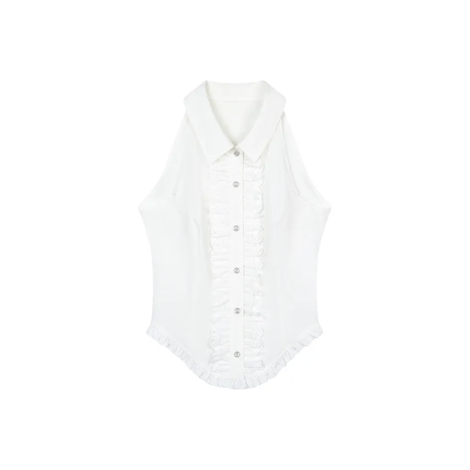 AooRaa Белые Женские Рубашки