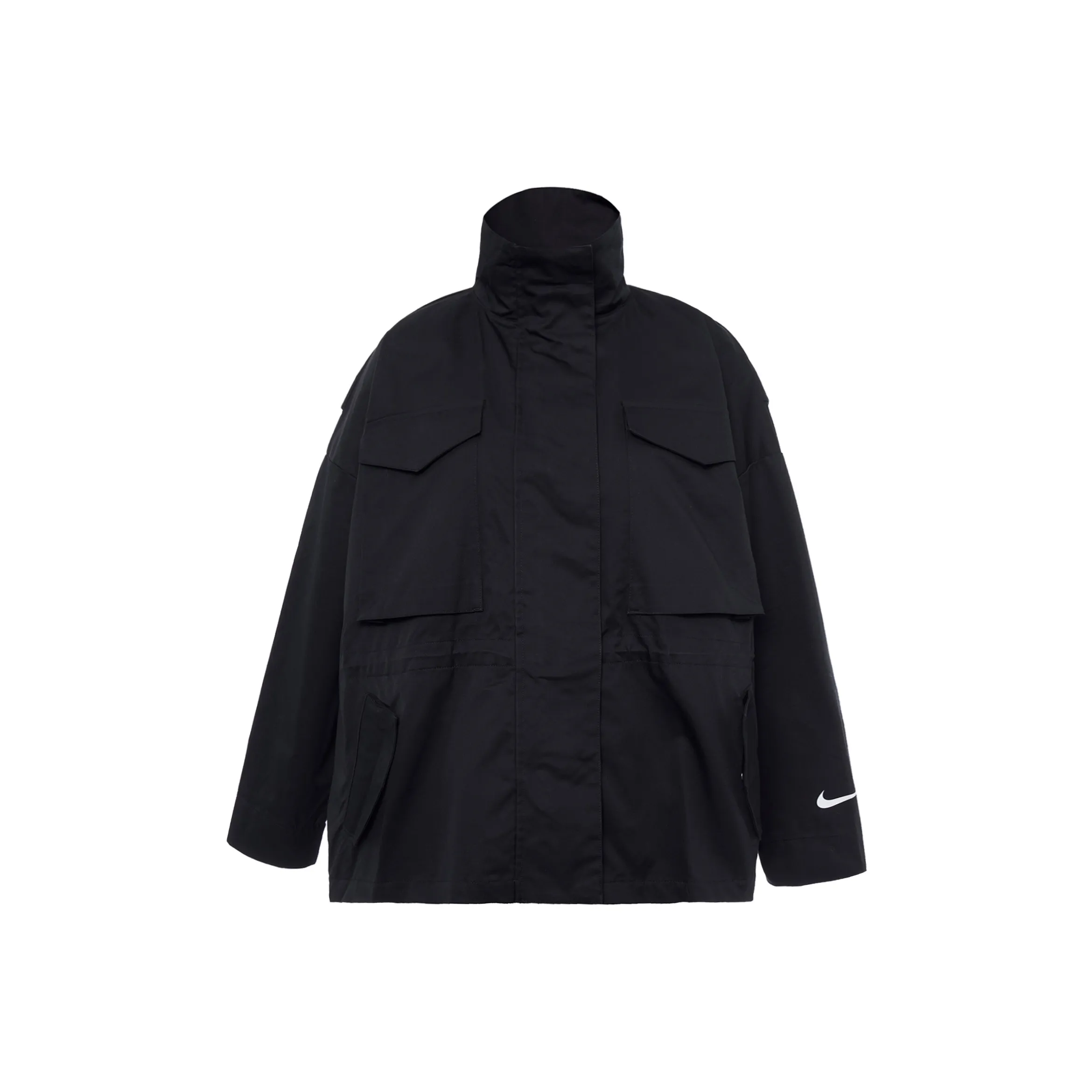 Nike Sw Collection Essentials M65 Women's Multi Pocket Loose Fit Jacket Black