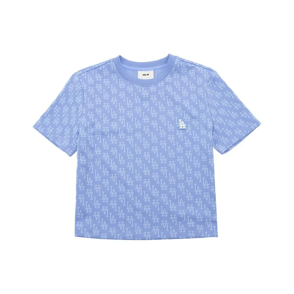 MLB Los Angeles Dodgers MONOGRAM Collection Regular T Shirt Women's Light Cobalt Blue