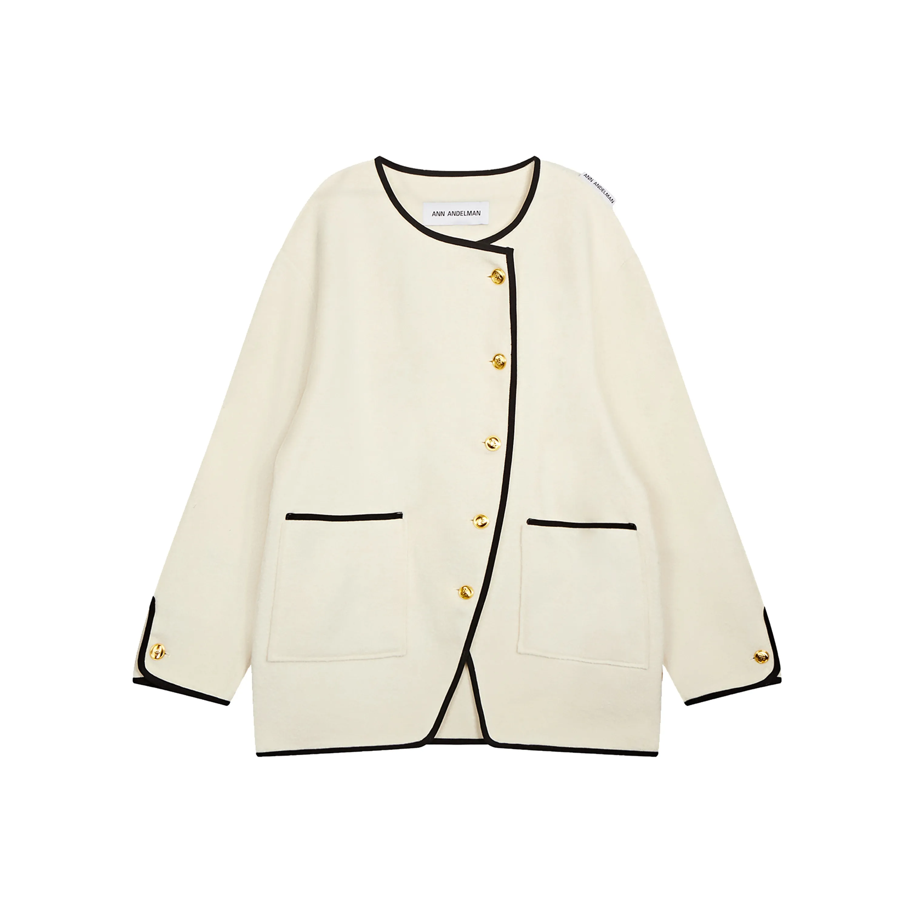 ANN ANDELMAN Coat Women's White