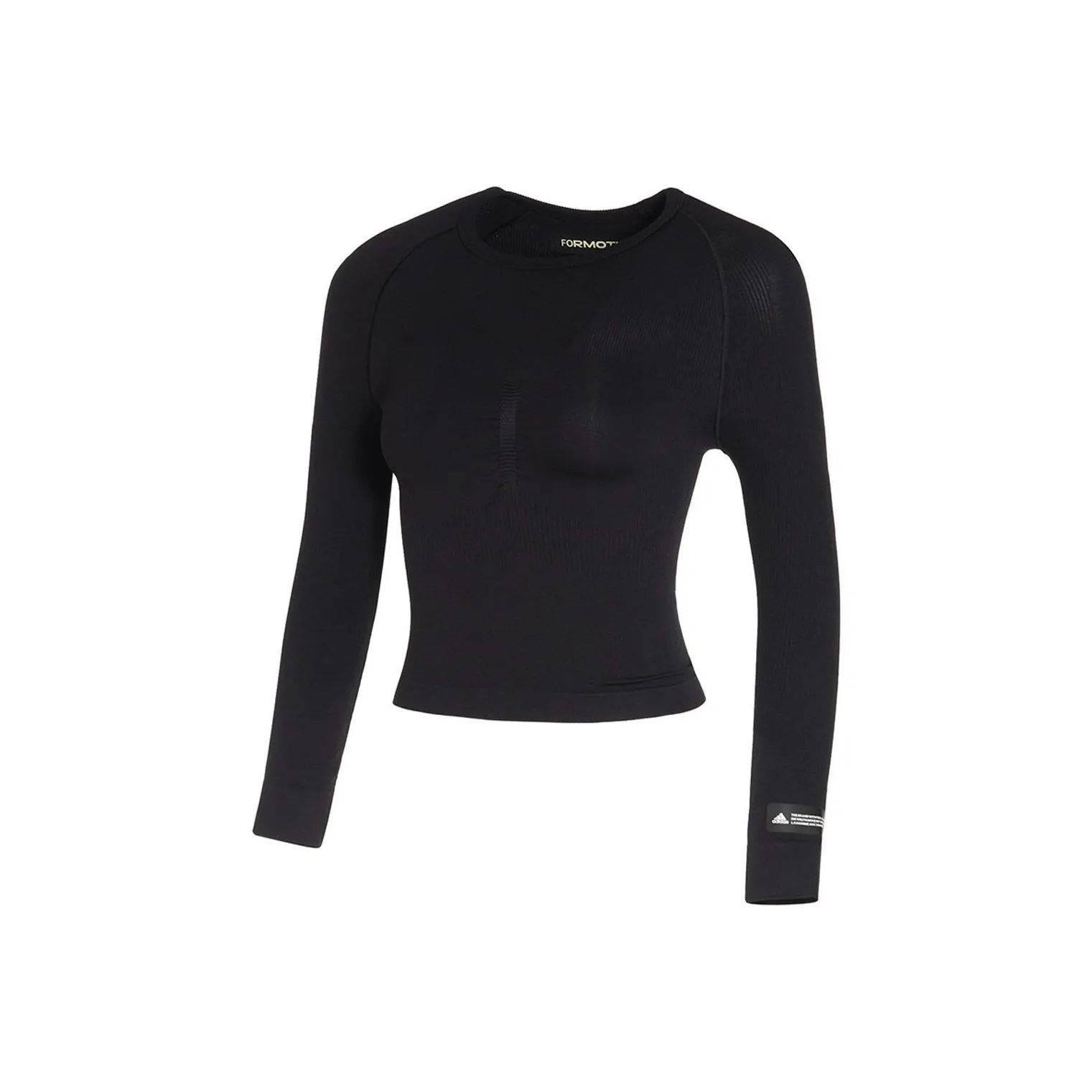 Adidas Рукав реглан T-рубашка Женская Черная