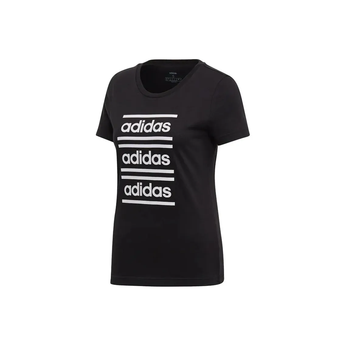 Adidas T-Shirt Женская Черный Белый
