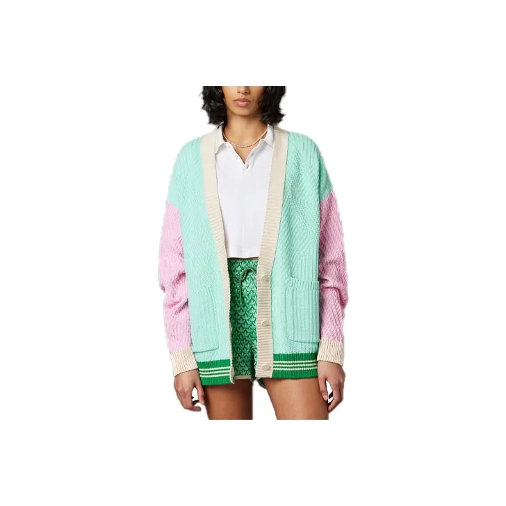Adidas Originals SS23 Adicolor 70s Retro Series Knitwear Women's Simple Green