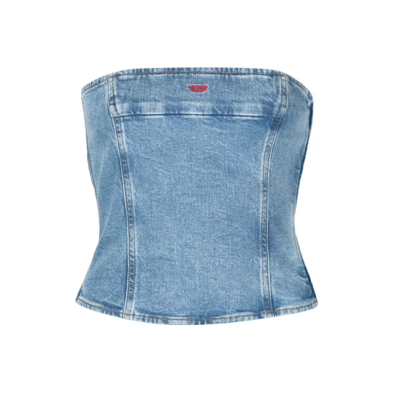 DIESEL SS24 Без бретелей Топ Женский Синий