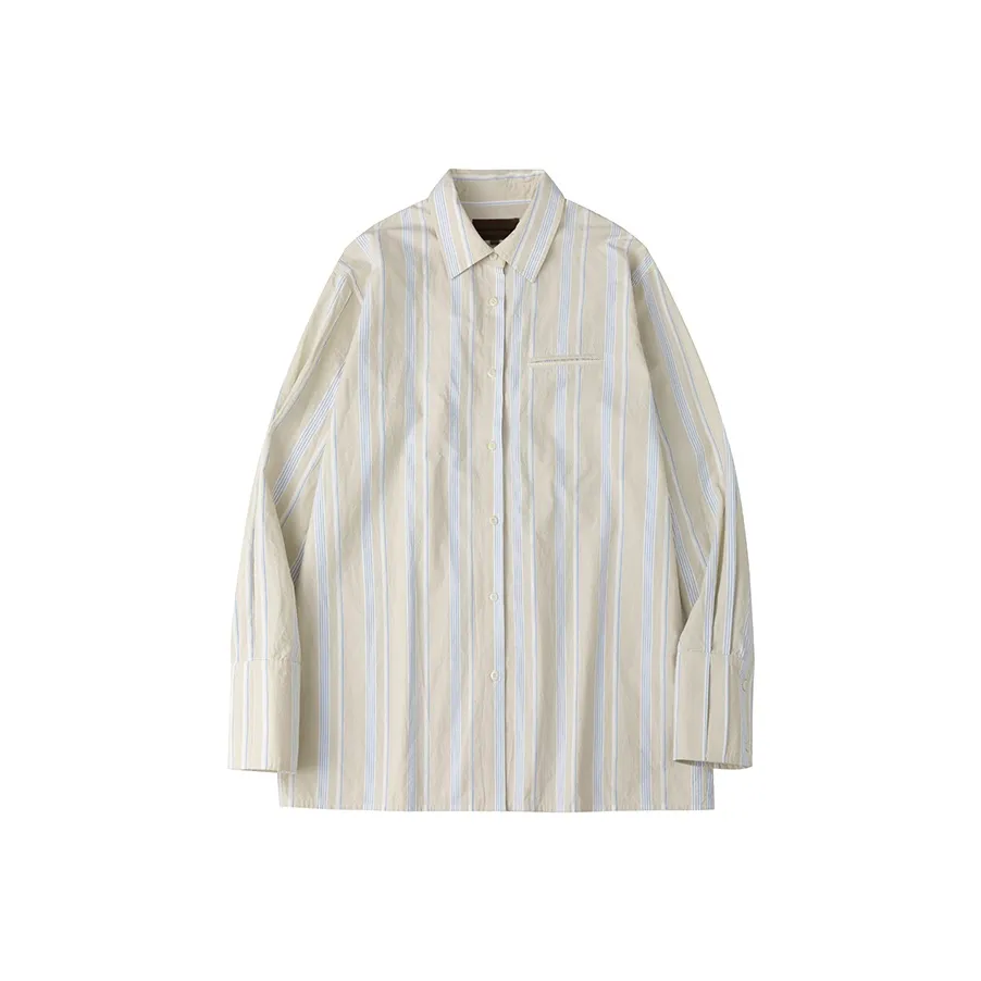 CYCLE DOCUMENT Shirt Women's Khaki Stripes