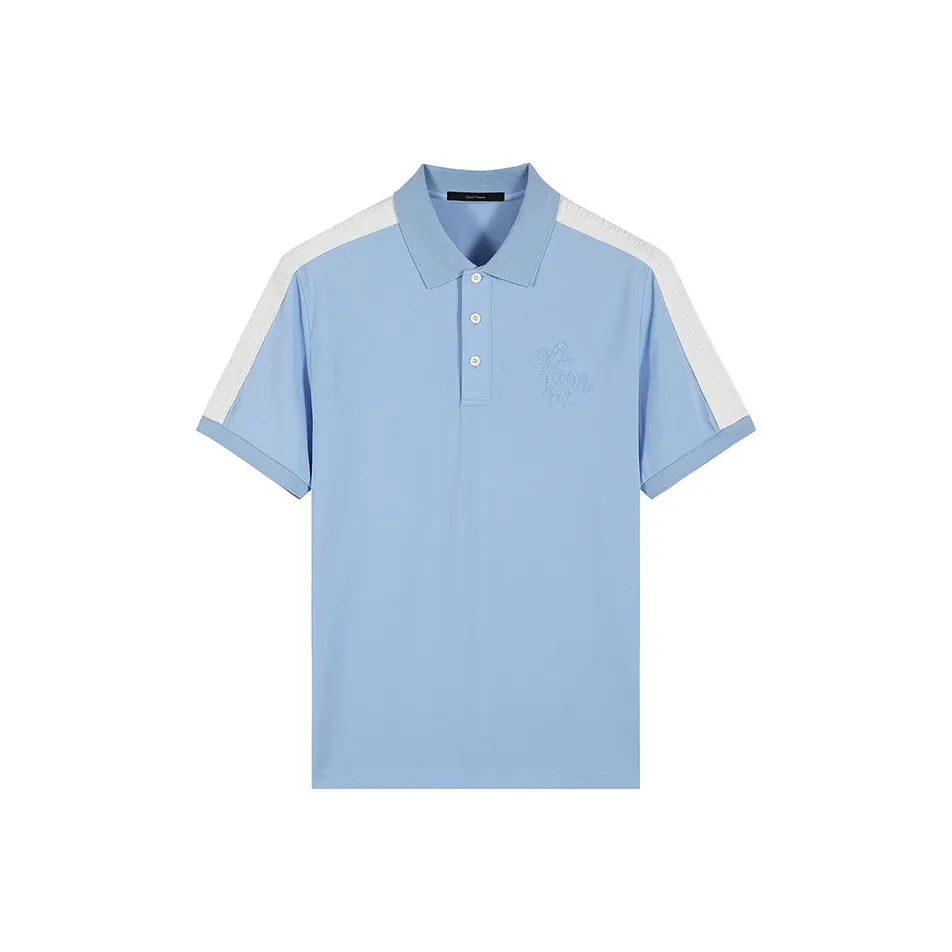DAVID NAMAN Поло Мужское Небесно-Синий
